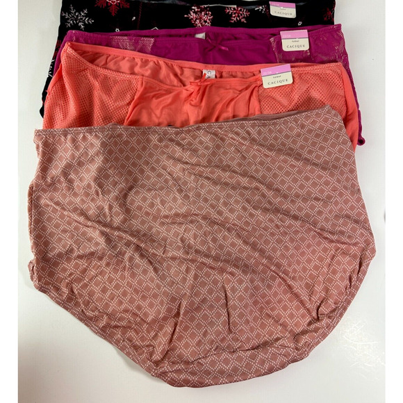 NWT Cacique Bundle Lot of 5 Panties Full Brief Lace Floral Plus Size 22/24 - Picture 5 of 13
